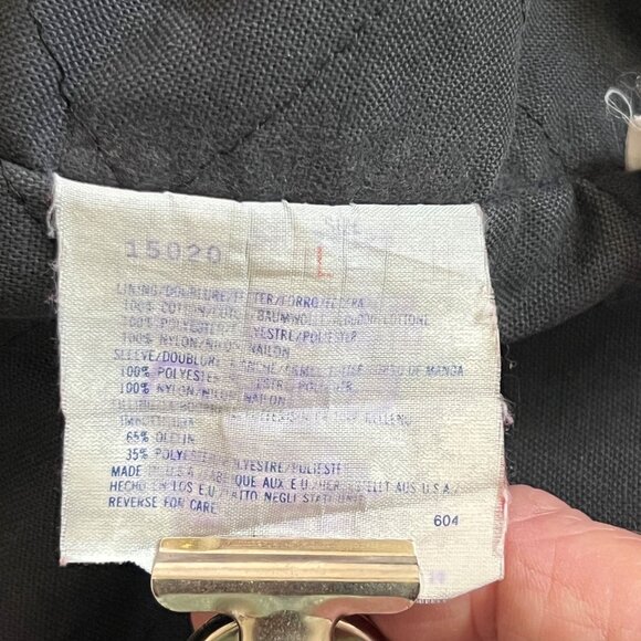 Vtg Woolrich Buffalo Plaid Wool Coat Size L Barn Lodge Cabincore Rustic Hunting - Picture 8 of 16